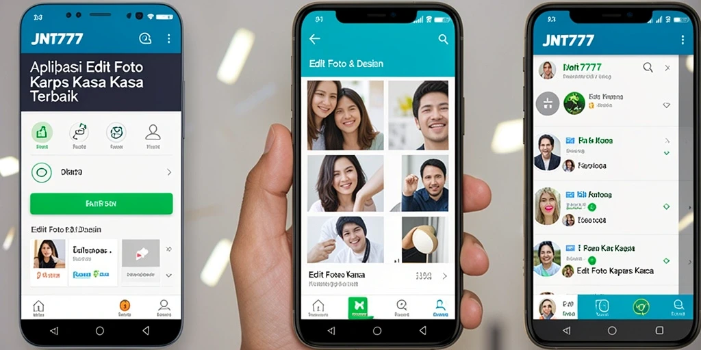 Antarmuka JNT777 yang user-friendly untuk Edit Foto Kertas Kaca.