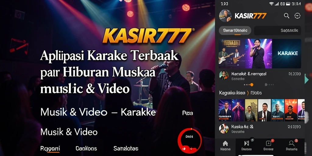Antarmuka KASIR777 dengan fitur Karaoke yang menarik dan interaktif.