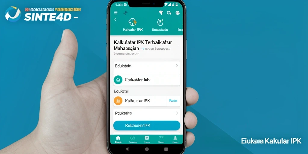 Antarmuka SINTE4D yang user-friendly untuk kalkulasi IPK.
